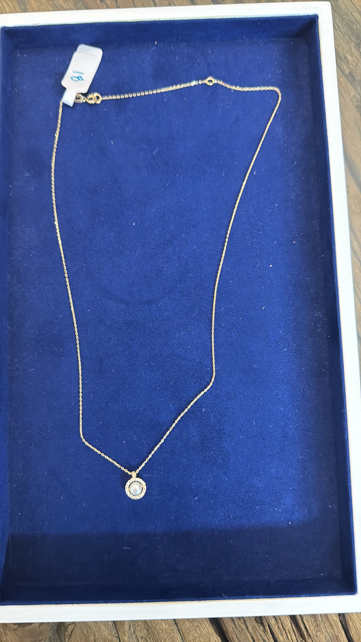 14k Gold pearl necklace