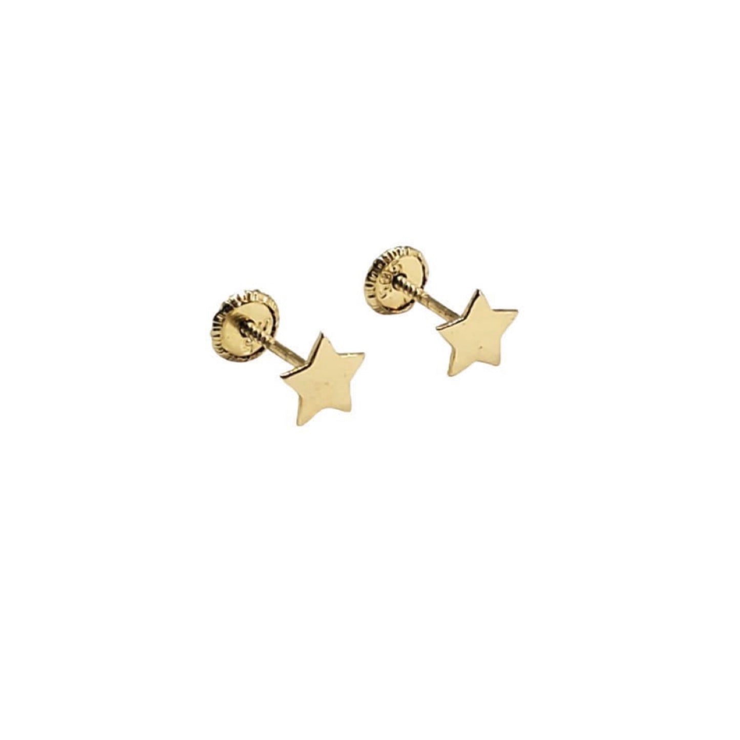 14k Gold Star Earrings