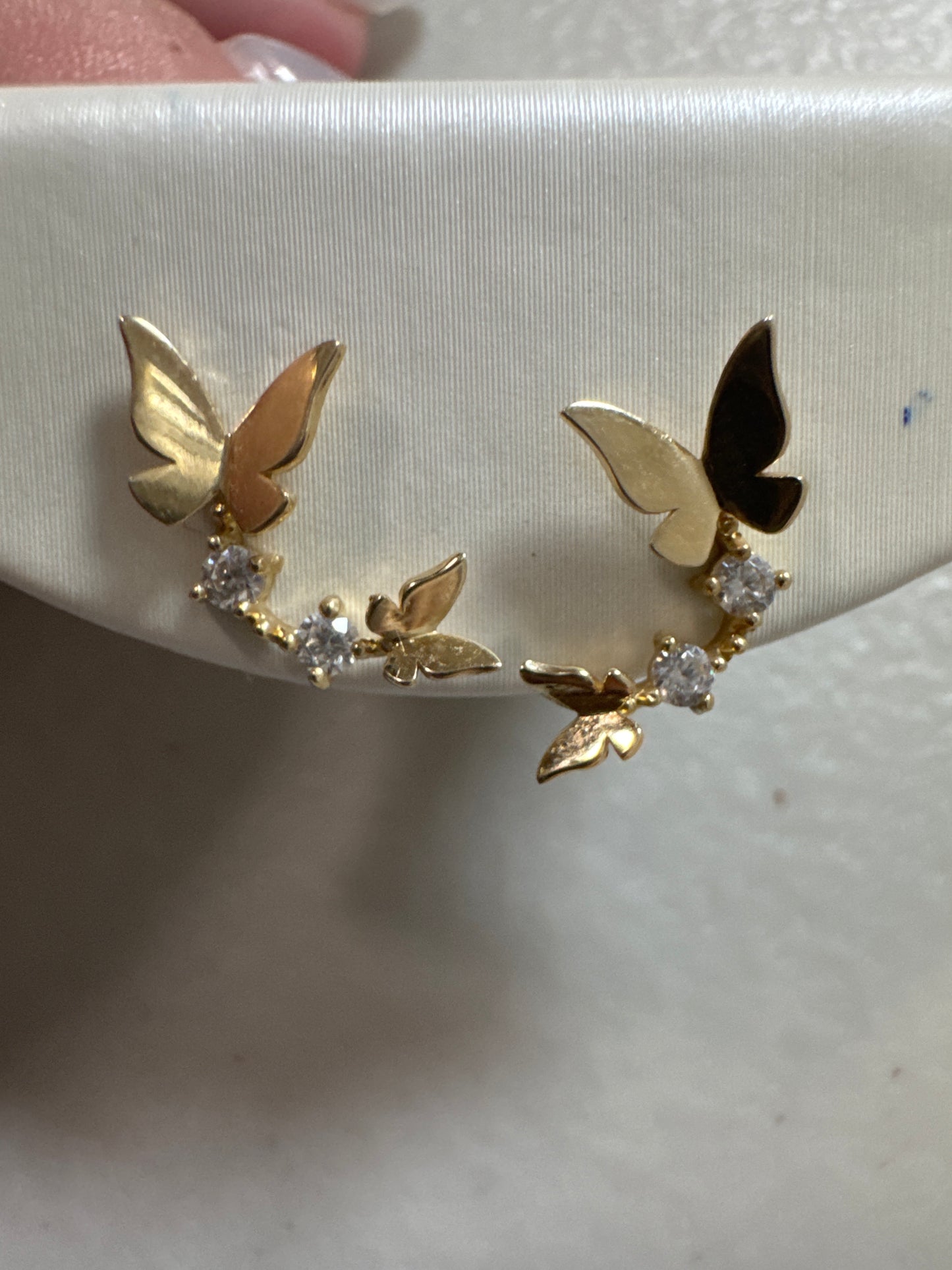 Aretes de mariposa 14k Mariy Llaurado