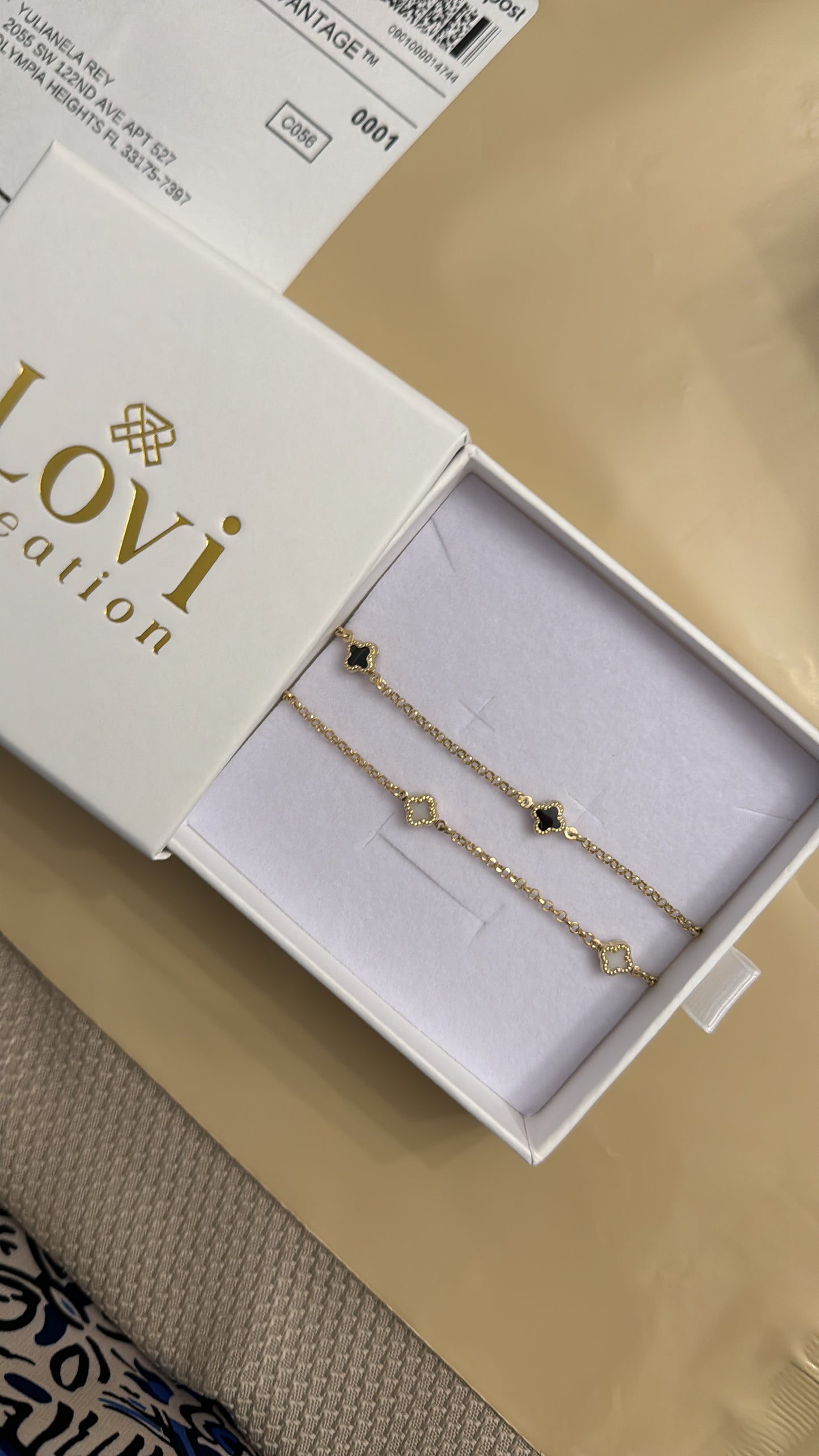 14k pulsera Blanca Dilenia