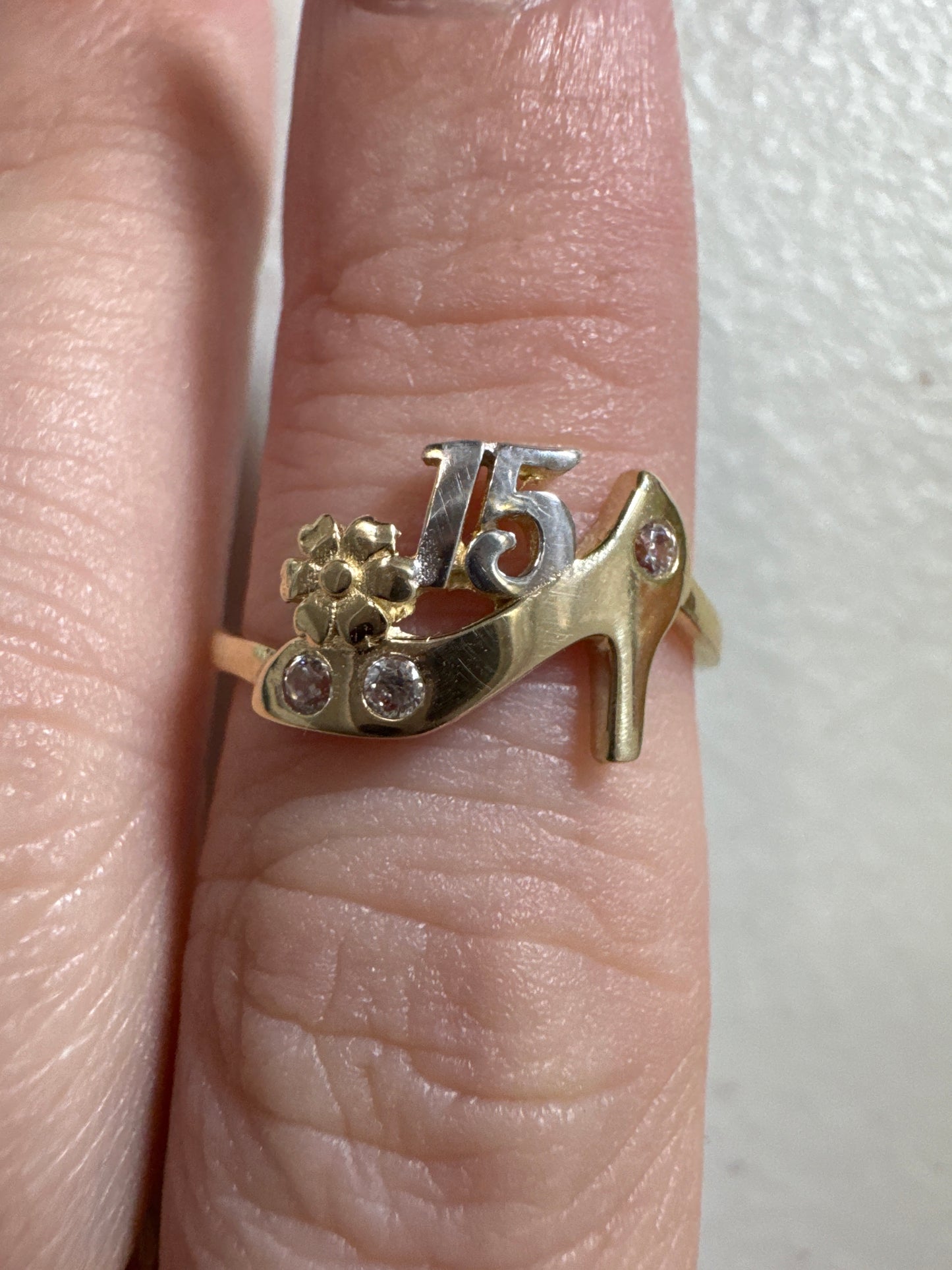 Luz María Anillo 14k