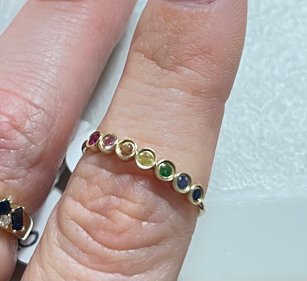 14k sapphire ring Antonieta