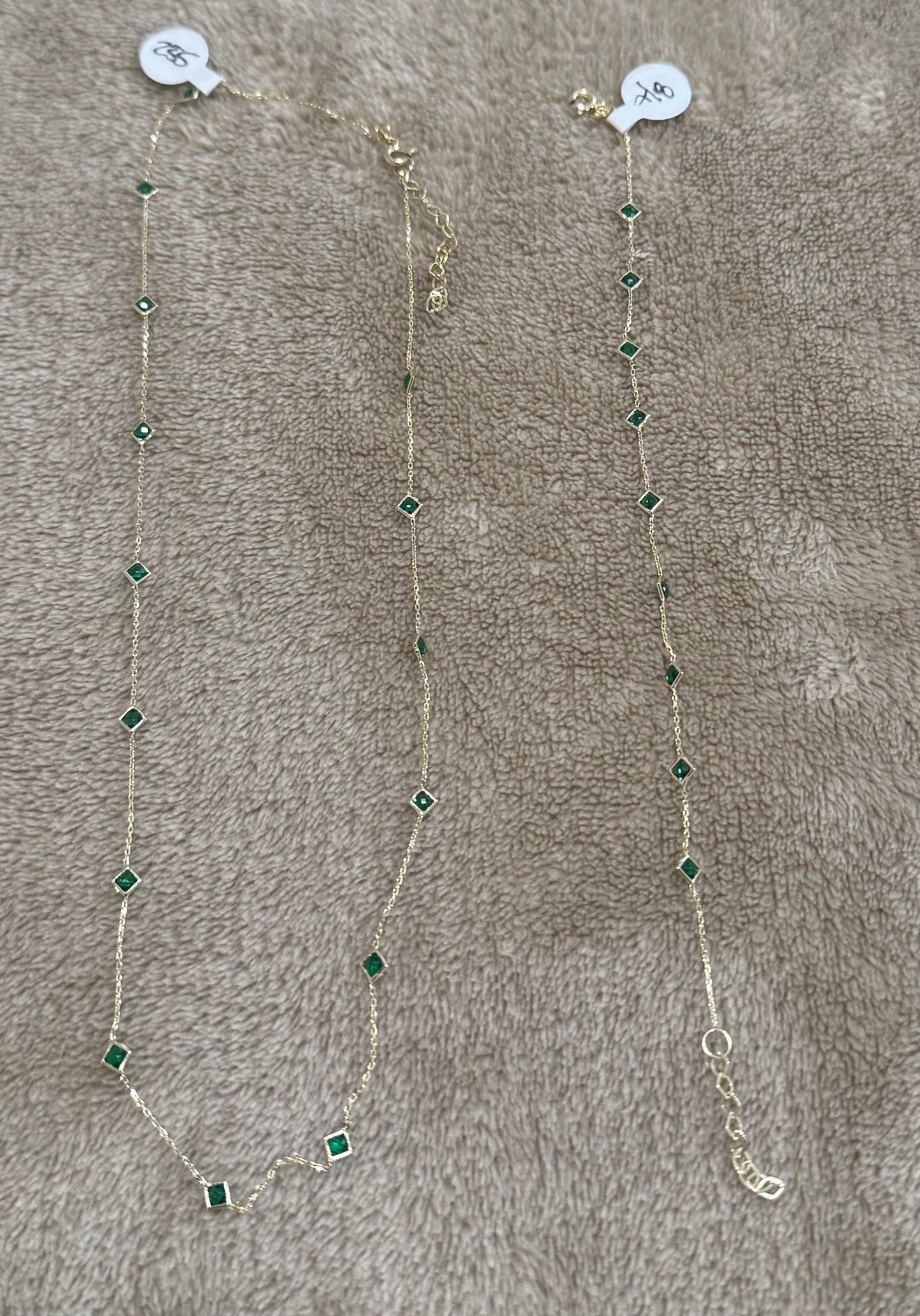 Set de Zirconias Verde - Nataly