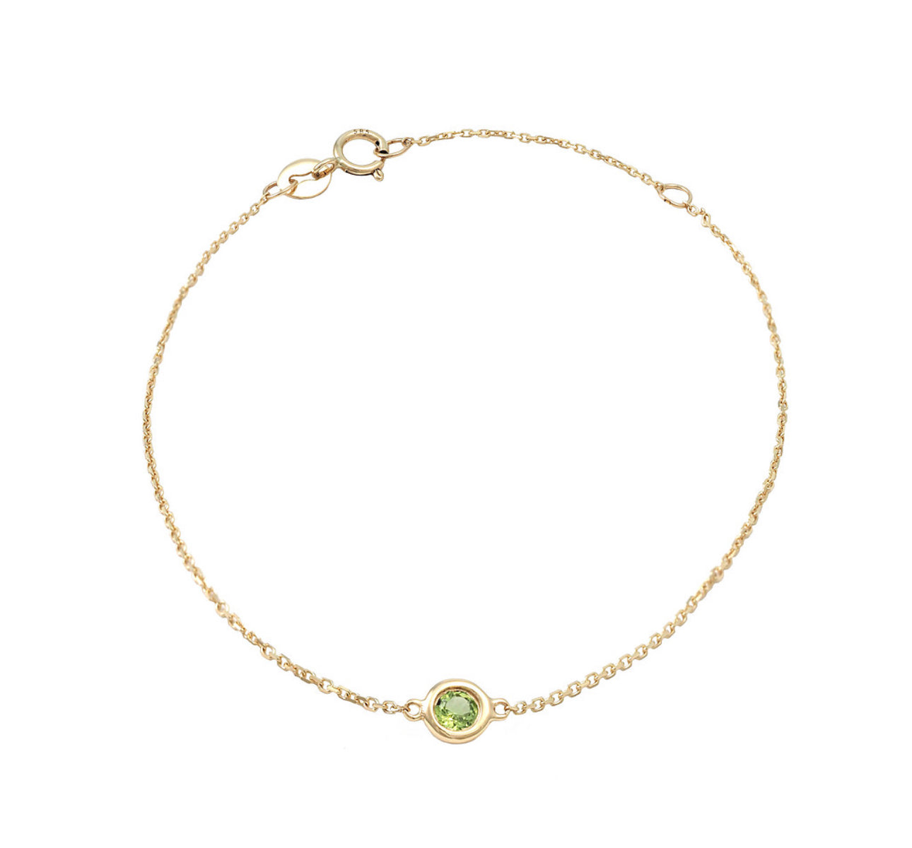 14k Peridot Bracelet