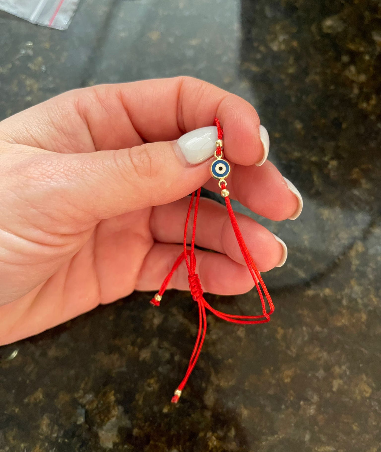 14k Gold Evil Eye Cord Bracelet