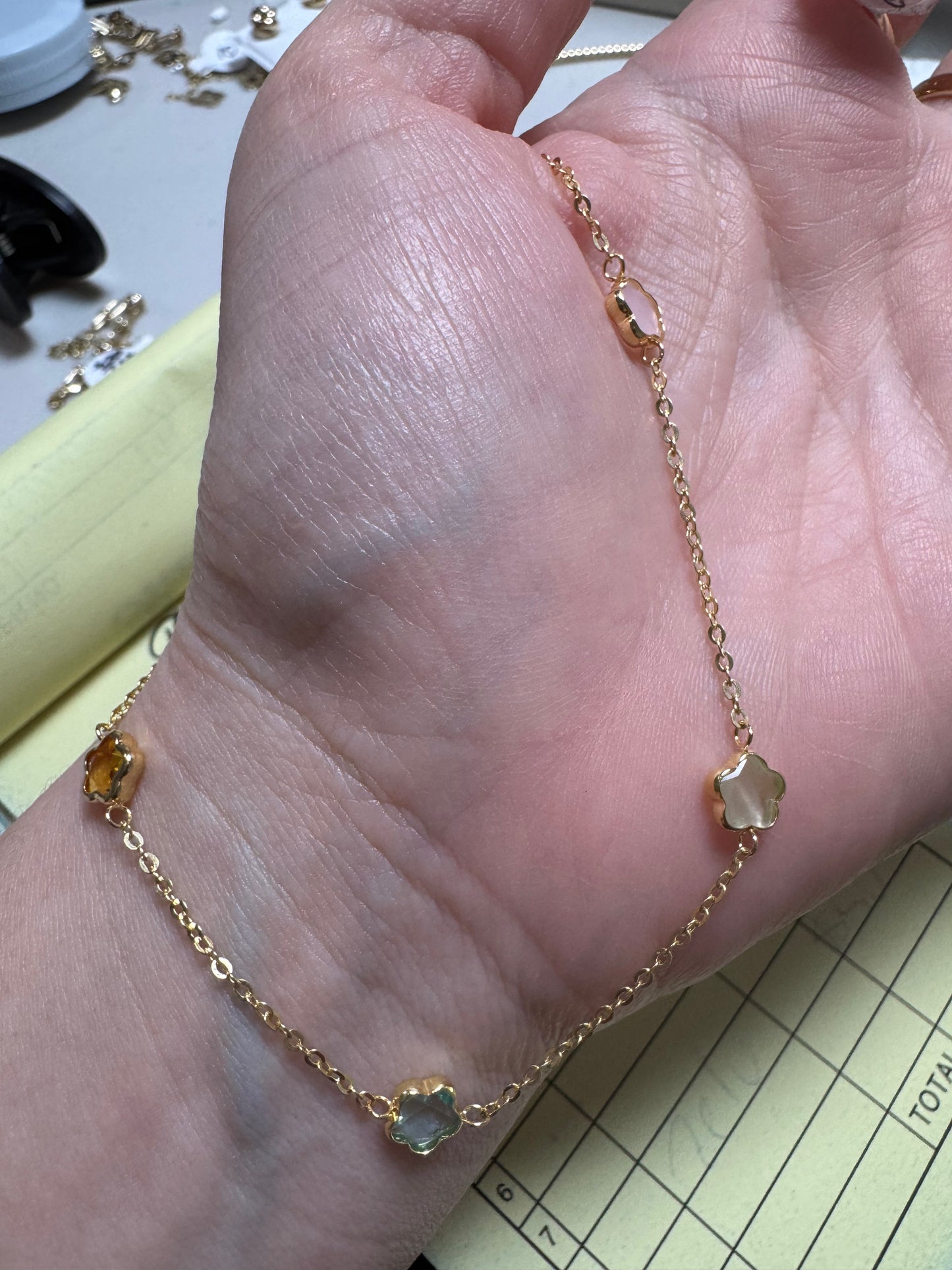 14k Gold tobillera Yulennis