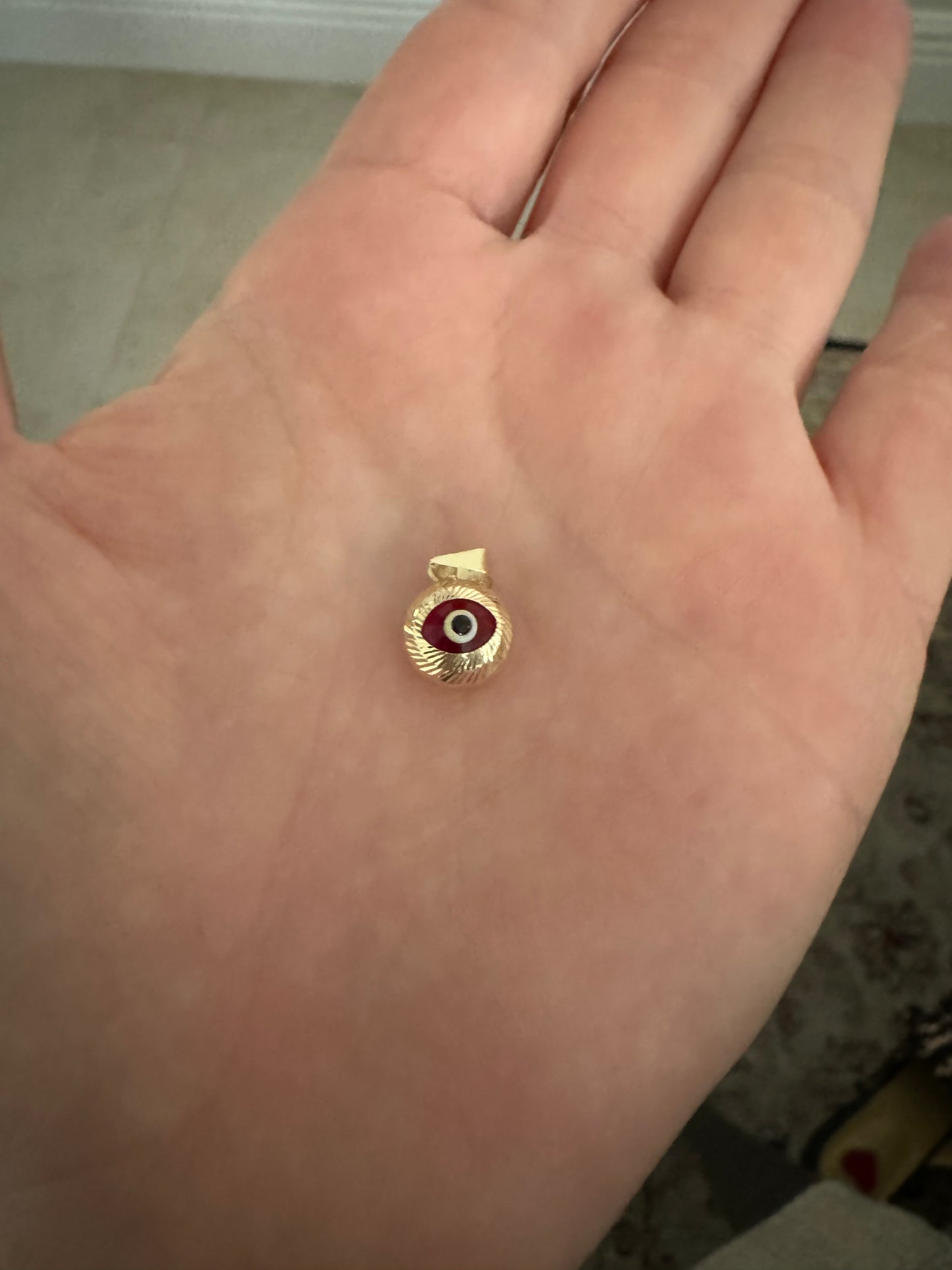 14k Gold cadena con ojo turco Beatriz