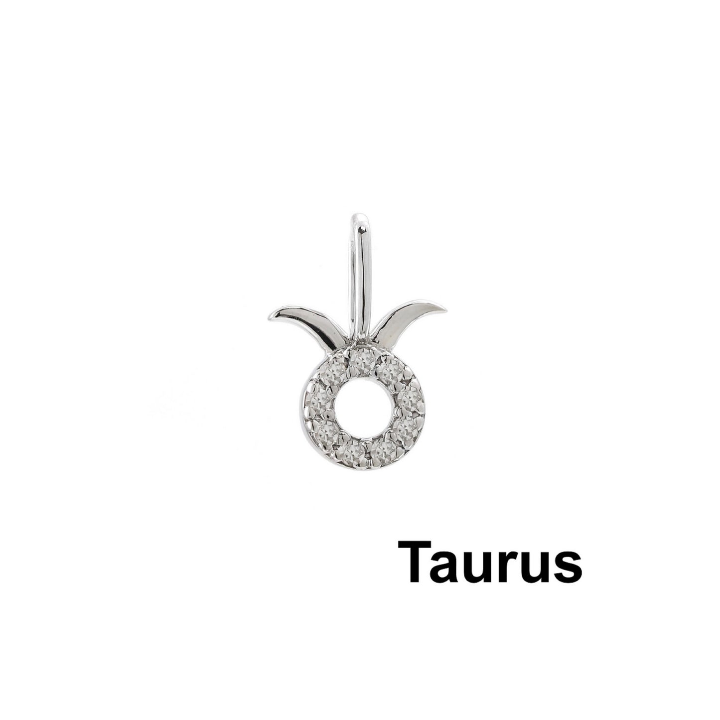 14k Gold Taurus Zodiac Sign Pendant