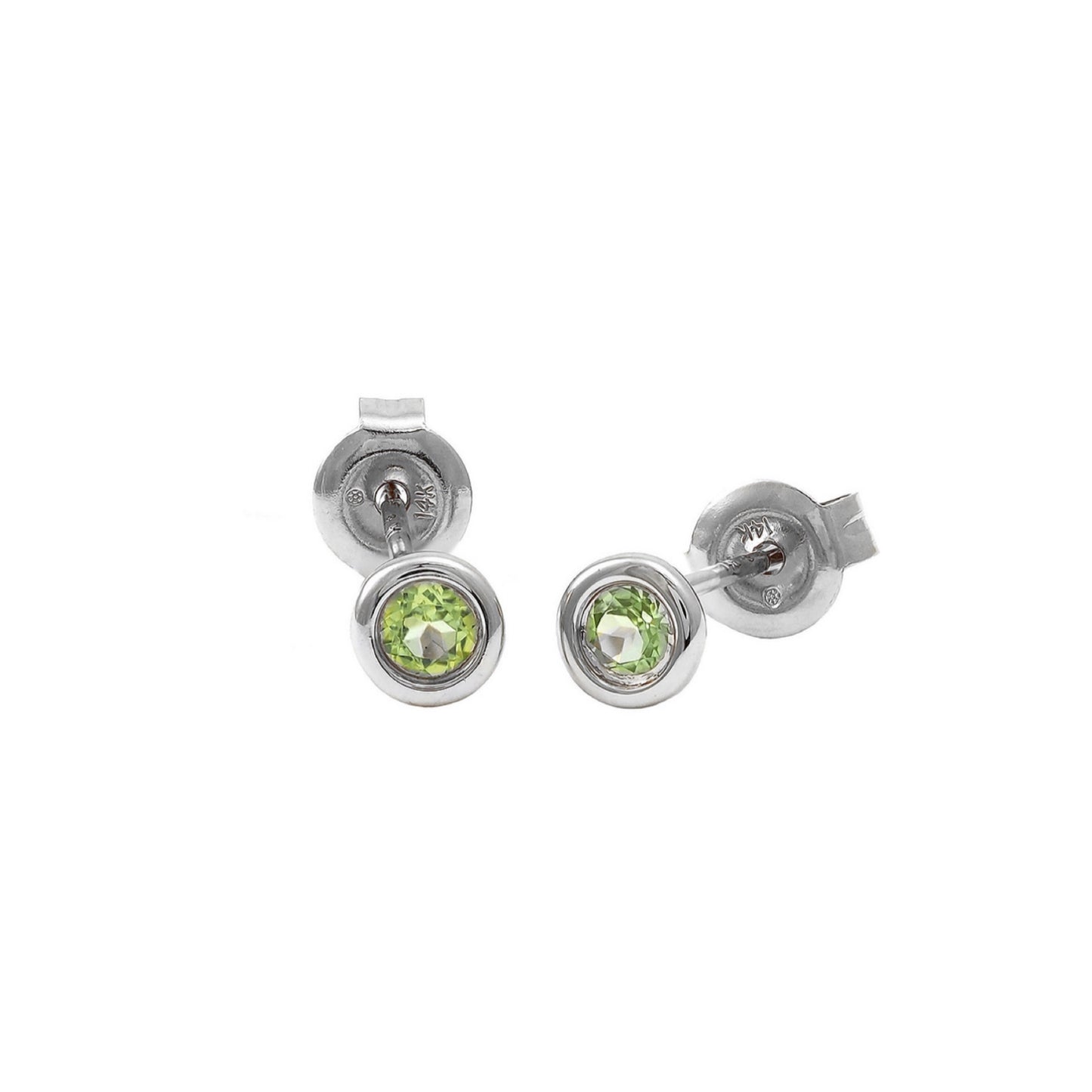 14k Gold & Peridot Stud Earrings