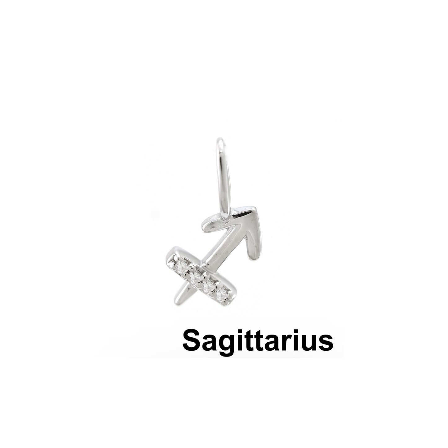 14k Gold Sagittarius Zodiac Sign Pendant