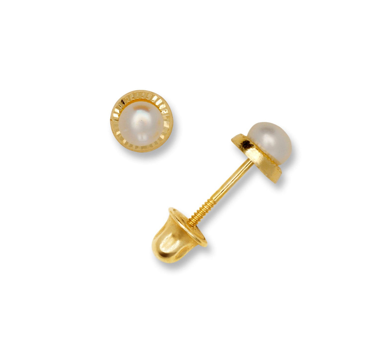 14k Gold & Pearl Earrings