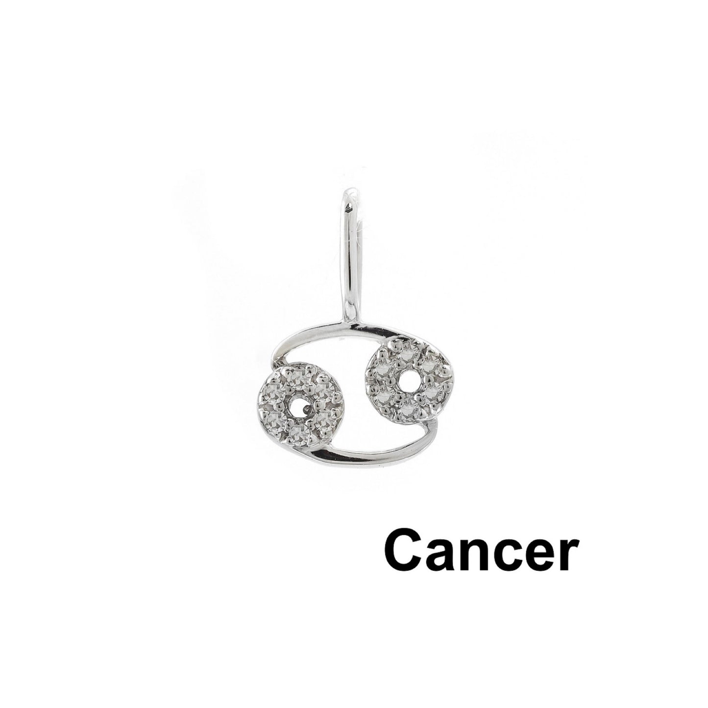 14k Gold Cancer Zodiac Sign Pendant