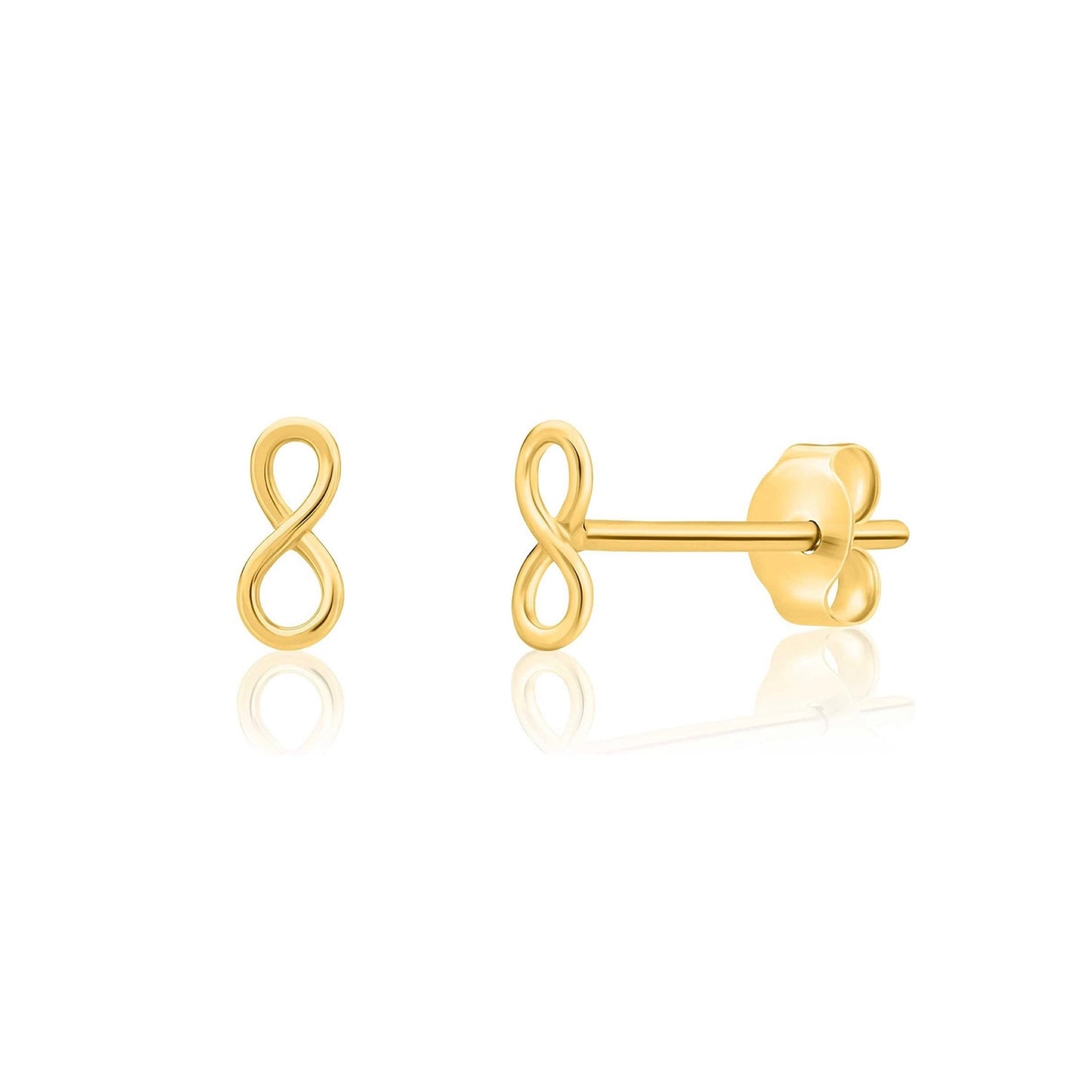 14k Gold Infinity Earrings