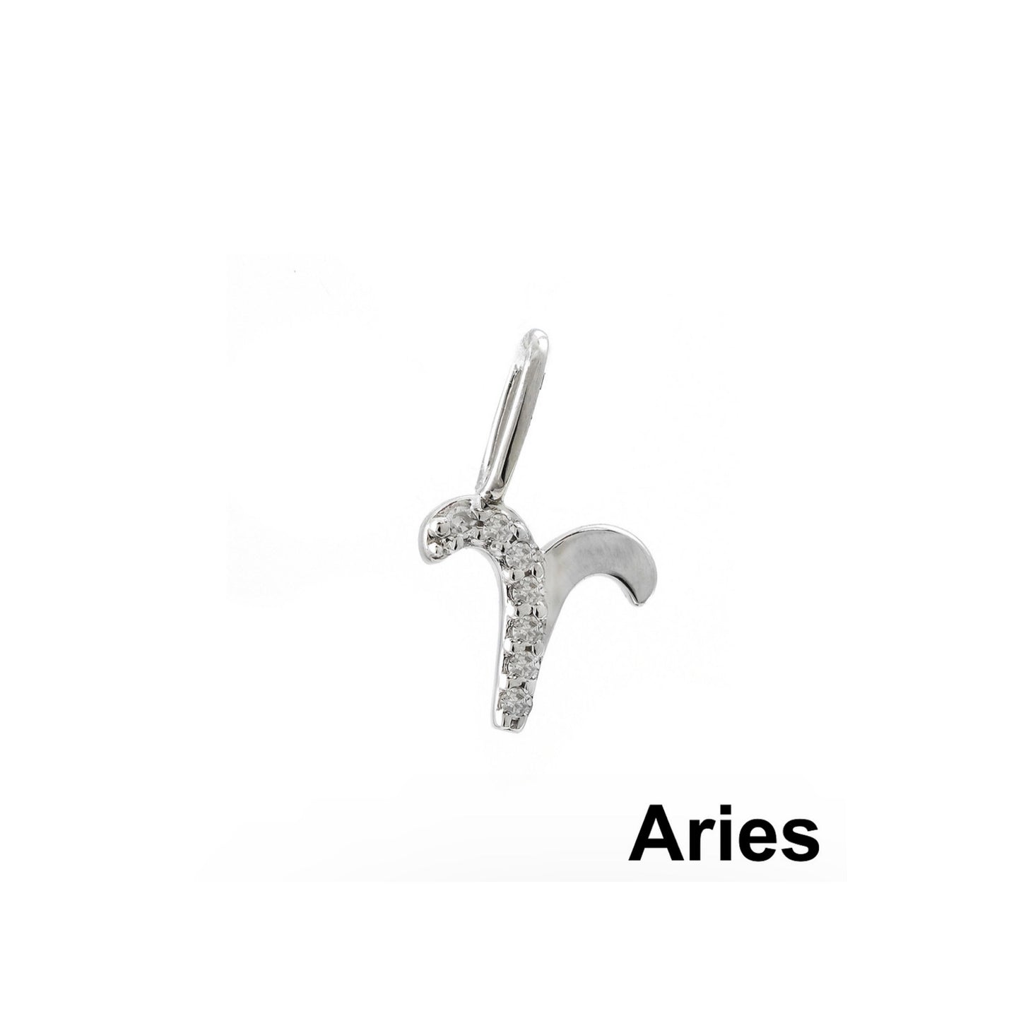 14k Gold Aries Zodiac Sign Pendant