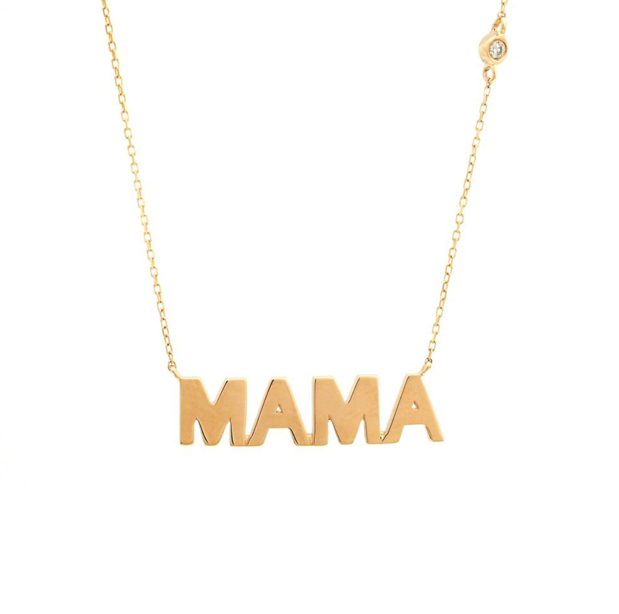 14k Gold Mama Necklace