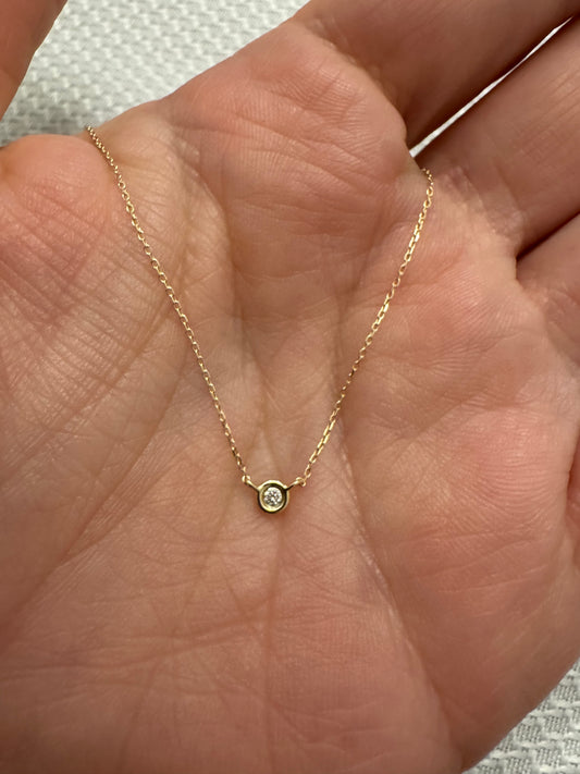 14k Gold Diamond Necklace