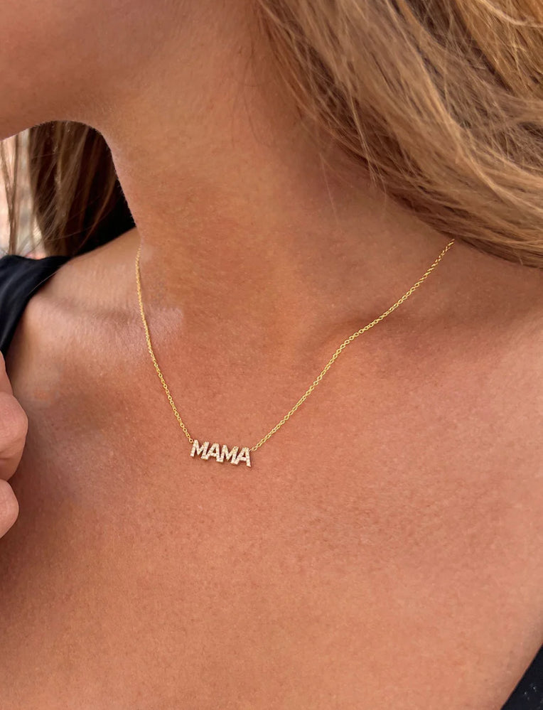 14k Gold Mama in Diamonds