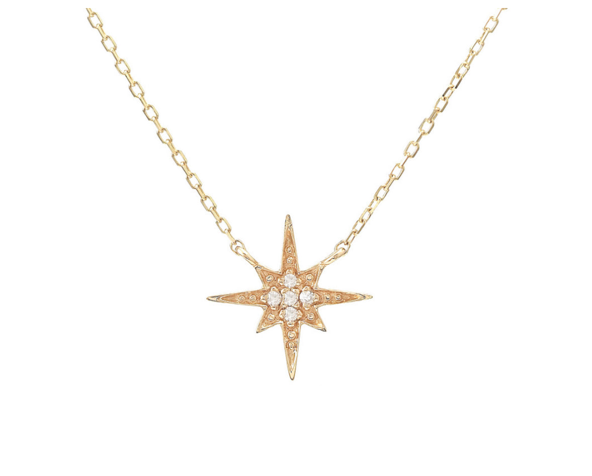 14k Gold Star Necklace