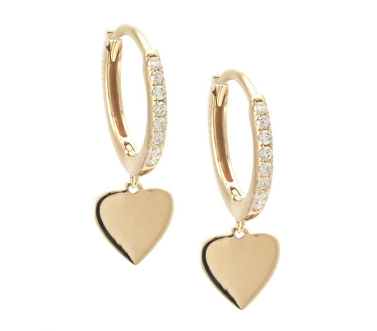 14k Gold Diamonds and Dancing Heart
