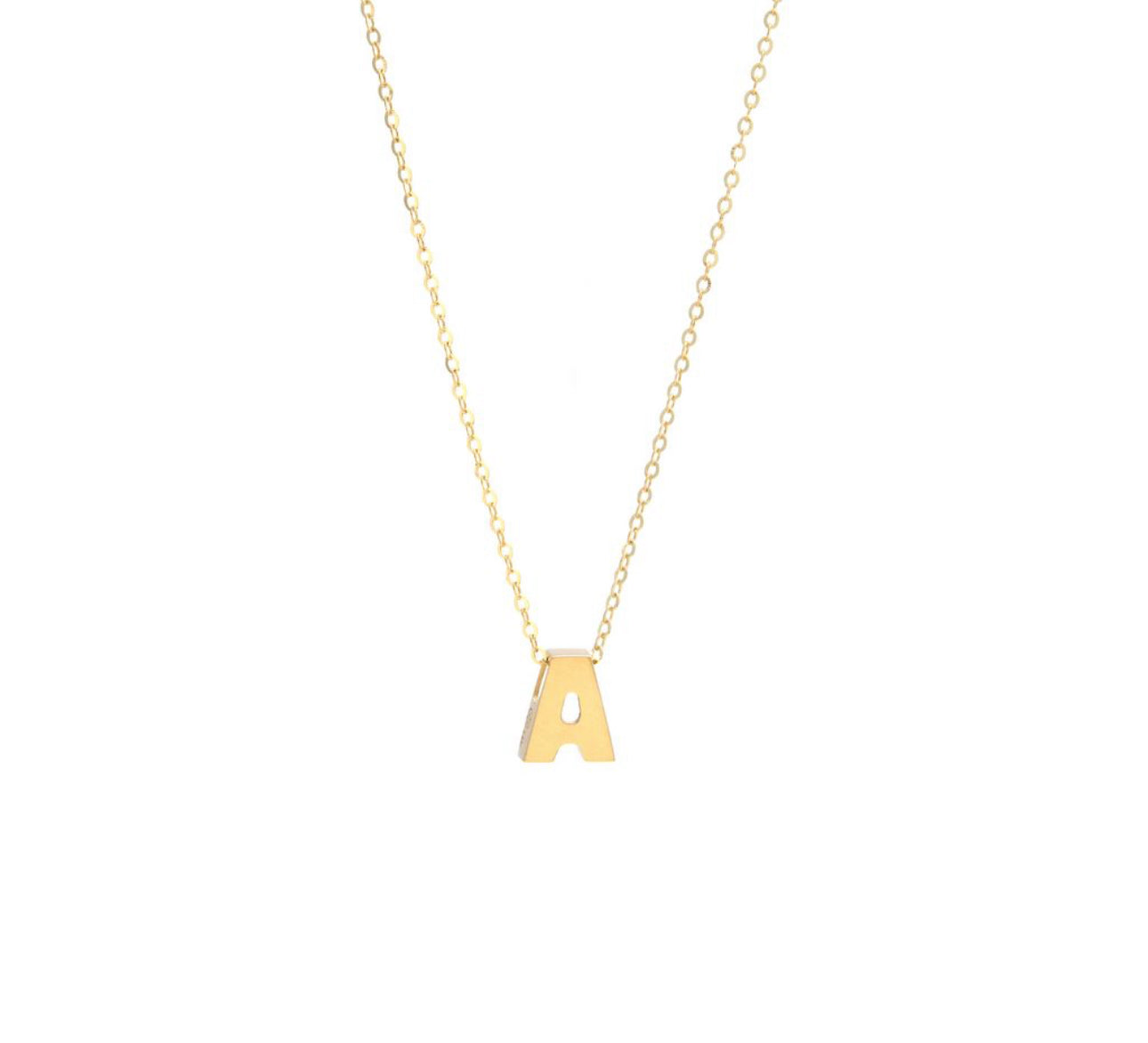Cadena de letra A 14k Gian Pérez