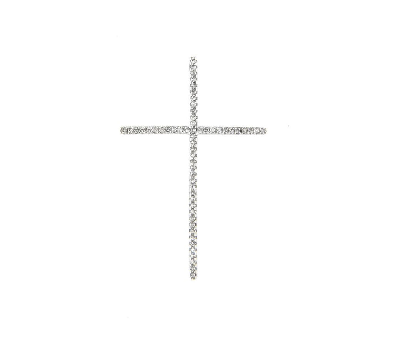 14k Gold Large Diamond Cross