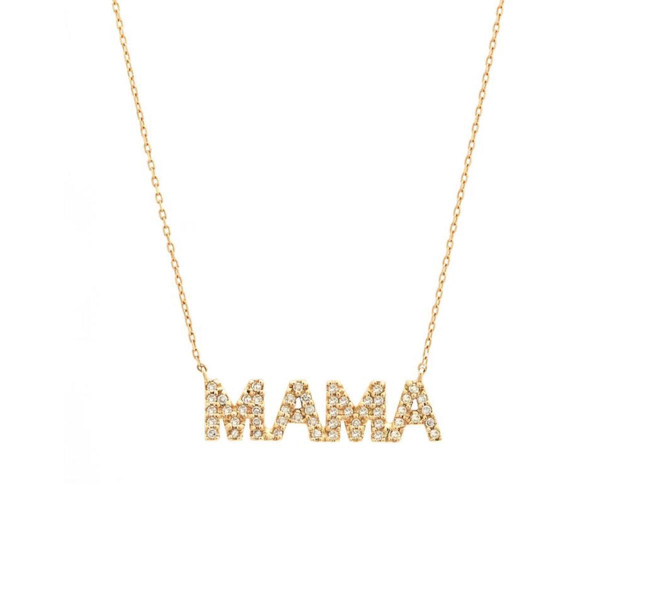 14k Gold Mama in Diamonds