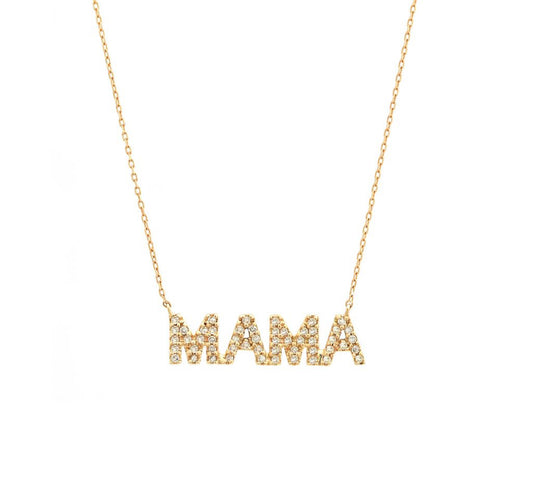 14k Gold Mama in Diamonds