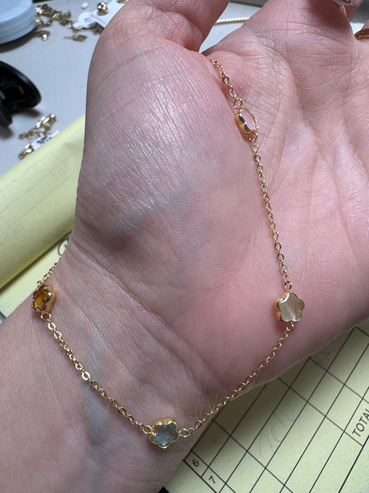 14k Gold tobillera Yulennis