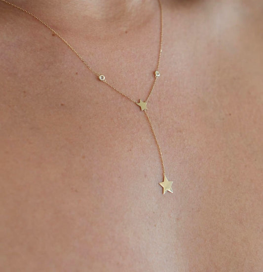 14k Gold Star Laria Necklace