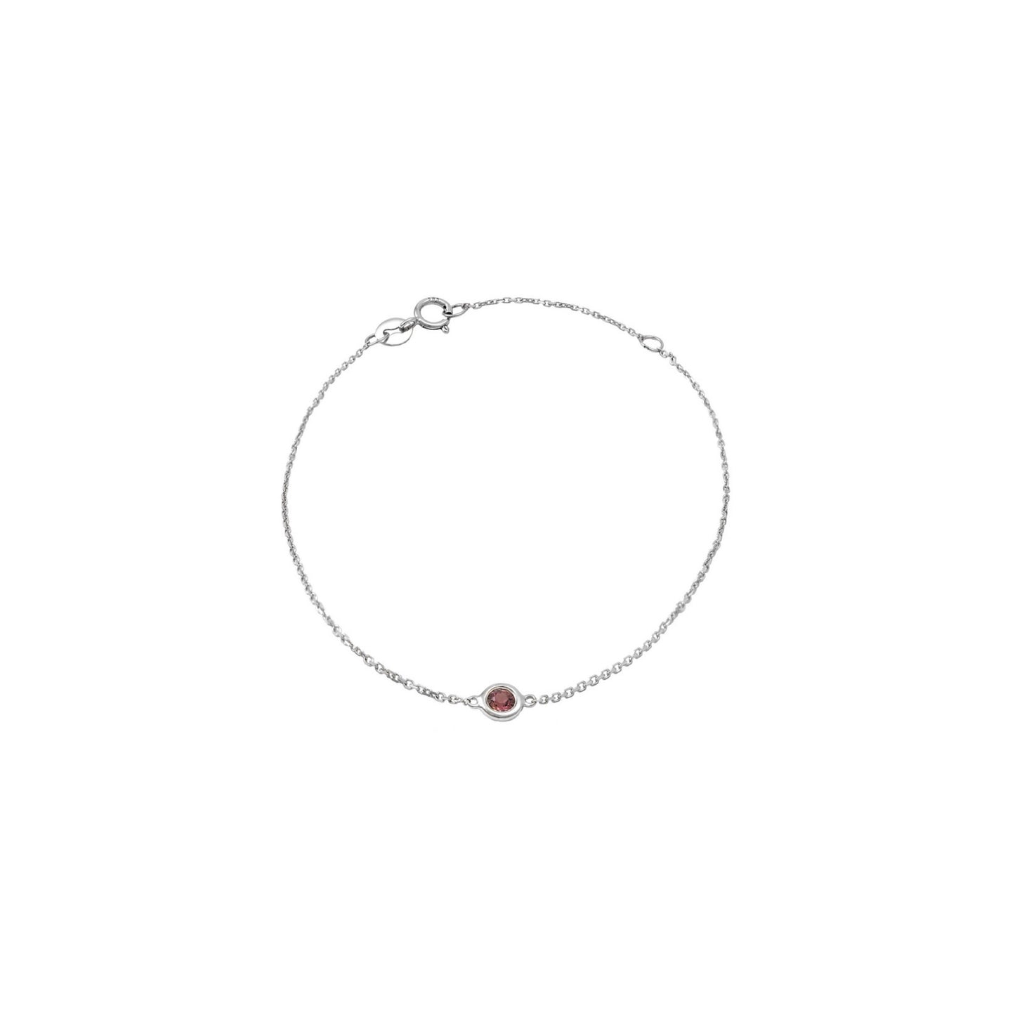 14k Gold Tourmaline Bezel  Bracelet