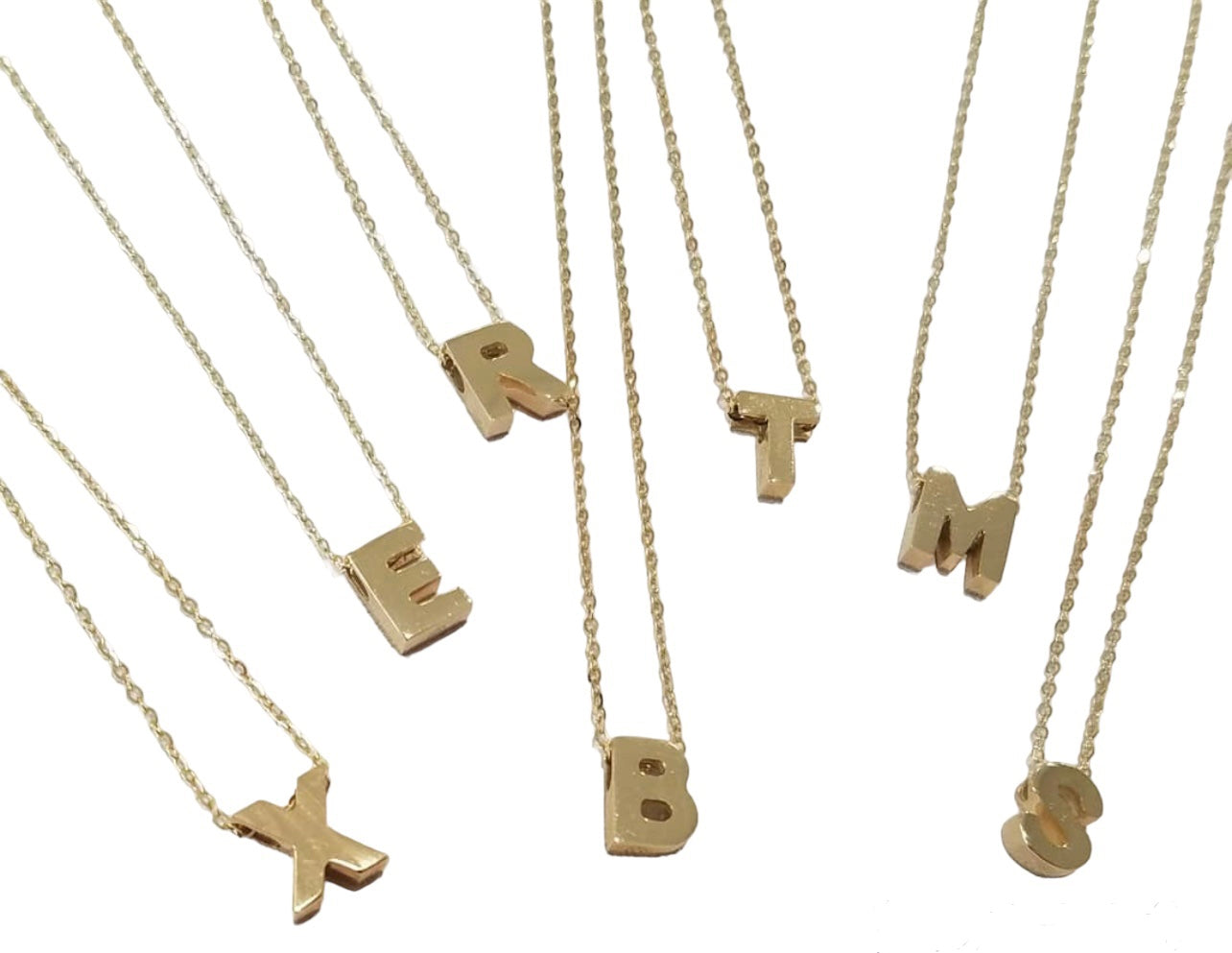 14k Gold Letter Necklace