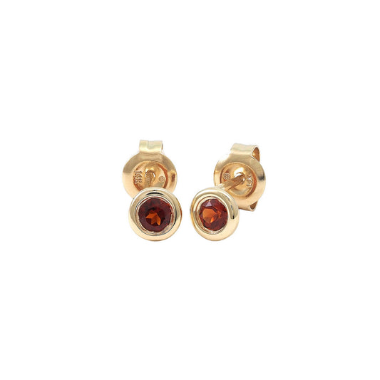 14k Gold & Garnet  Earrings