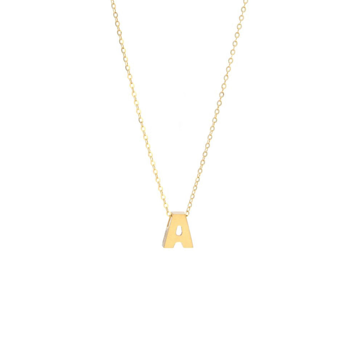 14k Gold Letter Necklace