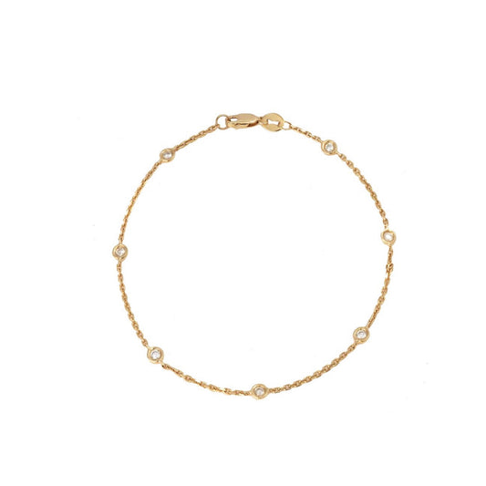 14k Gold Diamond Bracelet